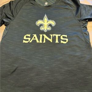 NFL Black Shirt with Saints Logo